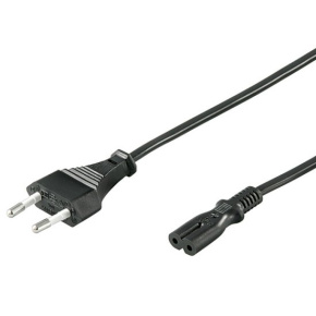 PremiumCord Kábel sieťový 230V k magnetofónu 3m, čierny