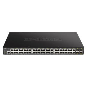 D-Link DGS-1250-52XMP 48-port Gigabit Smart Managed Switch with 4x 10G SFP+ ports, 370Watts