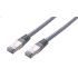 Kabel C-TECH patchcord Cat5e, FTP, šedý, 1m