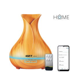 iGET HOME Aróma Diffuser AD500 - šikovný aromadifuzér, farebné LED podsvietenie, aplikácia, ovládač