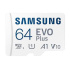 Samsung EVO Plus/micro SDXC/64GB/UHS-I U1 / Class 10/+ Adaptér/Bílá