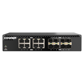 QNAP switch QSW-3216R-8S8T (8x 10G GbE porty + 8x 10G SFP+ porty, polovičná šírka)