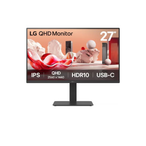 LG 27BA65QB-B 27"W IPS 2560x1440 5ms 5 000 000:1 350cd DP HDMI USB-C(65W) pivot repro 100Hz