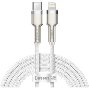 Baseus Dátový kábel Cafule USB-C/Lightning PD 20W 2m biely