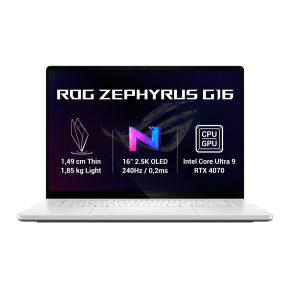 ASUS ROG Zephyrus G16/GU605MI/U9-185H/16''/2560x1600/32GB/1TB SSD/RTX 4070/W11H/White/2R