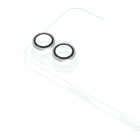Epico Alu Lens Protectors iPhone 17 - strieborná