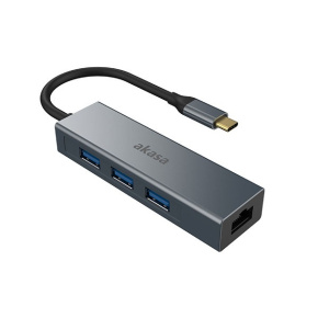 AKASA - USB Type-C 4-in-1 húb s Ethernetom