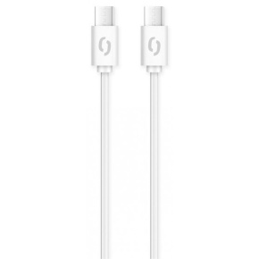 ALIGATOR Dátový kábel POWER 3A, USB-C/USB-C, biely