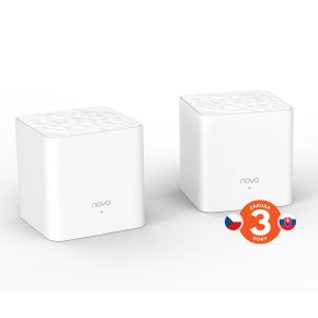 Tenda Nova MW3 (2-pack) WiFi AC1200 Mesh systém Dual Band, 2x LAN/WAN, MU-MIMO, SMART aplikácie