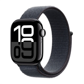 Apple Watch Series 10 GPS 42mm Jet Black Aluminium Case with Ink Sport Loop