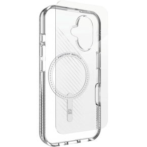ZAGG Bundle Luxe SNAP PCR sklo 360 Apple iPhone 16 Plus Priehľadný
