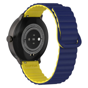 Canyon SW-69, Jacky, smart hodinky, BT, fareb. LTPS displej 1,3", vodotes. IP68, 25 športov, modro/žlté