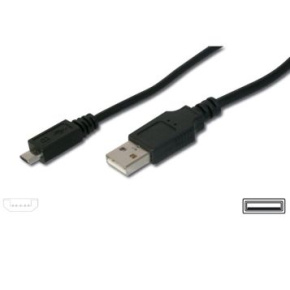 PremiumCord Kábel micro USB, A-B 2m