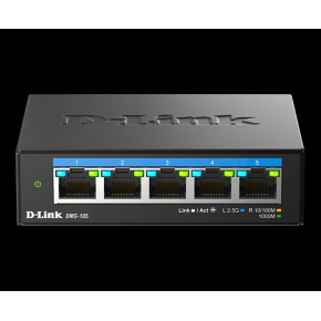 D-Link DMS-105/E 5-port 2.5G Multi-Gigabit QoS IGMP Snooping Switch