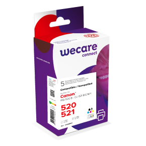 WECARE ARMOR ink sada kompatibilná s Canon PGI-520, CLI-521, PBCMY