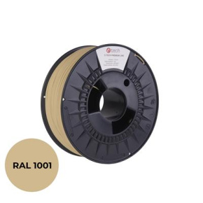 Tlačová struna (filament) C-TECH PREMIUM LINE, PLA, béžová, RAL1001, 1,75mm, 1kg