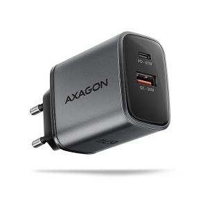 AXAGON ACU-PQ67, GaN nabíjačka do siete 67W, výstup USB-A+USB-C, PD3.0/PPS/QC4+/SFC2.0/Apple AXAGON ACU-PQ67, GaN nabíjačka do siete 67W, výstup USB-A+USB-C, PD3.0/PPS/QC4+/SFC2.0/Apple