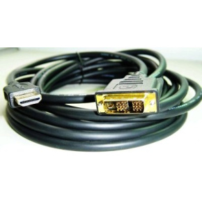 Kábel CABLEXPERT HDMI-DVI 1,8m, 1.3, M/M tienený, pozlátené kontakty