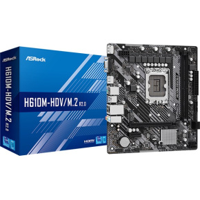 ASRock MB Sc LGA1700 H610M-HDV/M.2 R2.0, Intel H610, 2xDDR4, 1xDP, 1xHDMI, 1xVGA, mATX