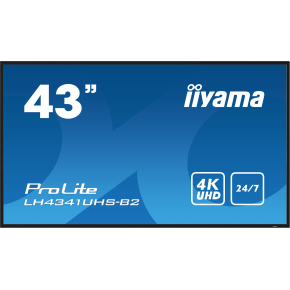 43'' iiyama LH4341UHS-B2: IPS, 4K UHD, 500cd, repro