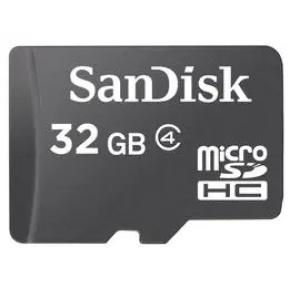 Sandisk/micro SDHC/32GB/18MBps/Class 4/+ Adaptér/Čierna