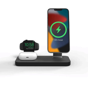 Mophie Snap+ 3v1 bezdr. nabíjací stojan - čierna