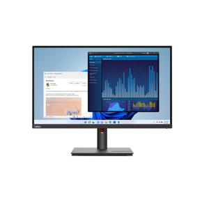 LENOVO LCD ThinkVision T27p-30-27" IPS,matný,16:9,3840x2160,178/178,6ms,350cd,1300:1,DP,HDMI,PIVOT,VESA,3r