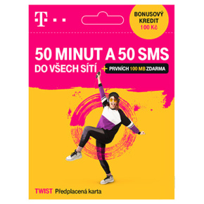 T-Mobile SIM Twist 50 MINÚT A 50 SMS