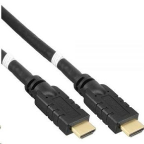 Vysokorýchlostný kábel HDMI PremiumCord s Etherom.kábel 4K@60Hz so zosilňovačom, 20 m, 3x tienenie, M/M, pozlátené kone