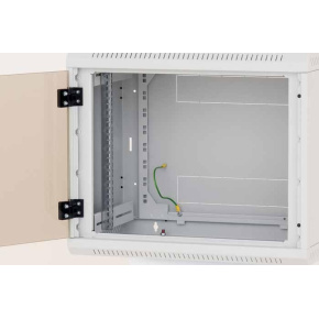 Nástenný rack jednodielny 12U (š) 600x (h) 595 perforované dvere
