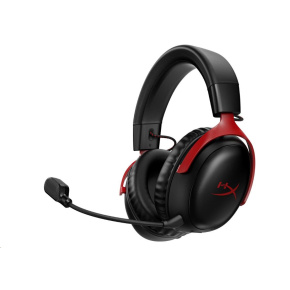 HyperX Cloud III Wireless BLK/RED GAM HEADSET - Sluchátka k PC