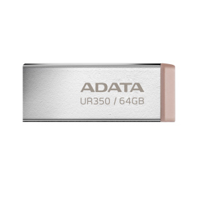 ADATA UR350/64GB/USB 3.2/USB-A/Hnedá