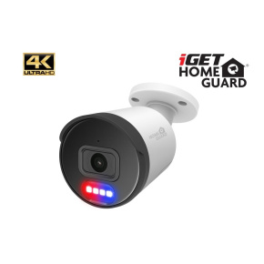 iGET HGNHK938CAM - UltraHD 4K PoE IP kamera, SMART detekcia, IP66, zvuk, nočný prísvit 40m, ONVIF 2.6