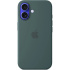 iPhone 16 Silicone Case with MS - Lake Green