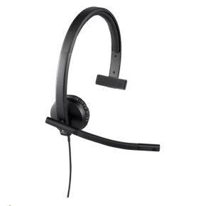 Logitech® H570e USB Headset Mono (UC version) - BLACK - USB-A