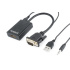 GEMBIRD Redukcia VGA - HDMI, 0,15 m, M/F