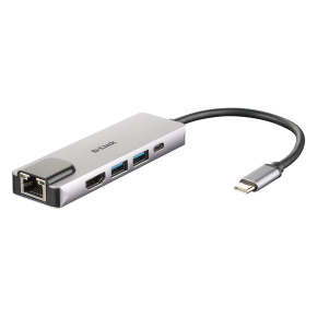 D-Link 5-in-1 USB-C Hub with HDMI/Ethernet and Power Delivery