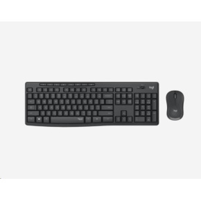 BAZAR - Logitech Silent Wireless Combo MK295, bezdrátová klávesnice + myš, 2.4 GHz, CZ/SK, Graphite ROZBALENO