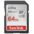 SanDisk Ultra/SDXC/64GB/140MBps/UHS-I U1 / Class 10/Černá