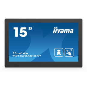 15'' iiyama TW1523AS-B1P: IPS, FullHD, capacitive, 10P, 450cd/m2, mini HDMI, WiFi, Android 8.1