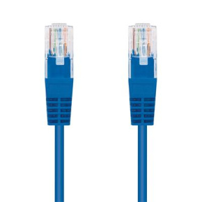 Kábel C-TECH patchcord Cat5e, UTP, modrý, 0,25 m