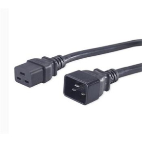 PremiumCord Kábel sieťový predlžovací 230V 16A 3m, konektory IEC 320 C19 - IEC 320 C20