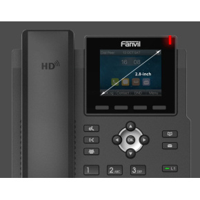 Fanvil X3SG SIP telefón, 2,8'' bar.disp., 4SIP, dual Gbit, PoE