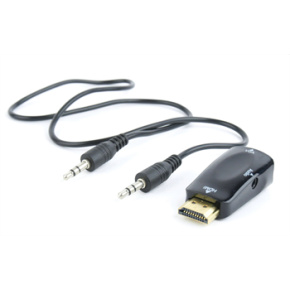 Adaptér C-TECH HDMI na VGA + Audio, M/F