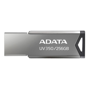 ADATA UV350/256GB/USB 3.2/USB-A/Strieborná