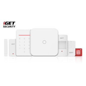 iGET SECURITY M4 - Inteligentný WiFi alarm, ovládanie IP kamier a zásuviek, záloha GSM, Android, iOS