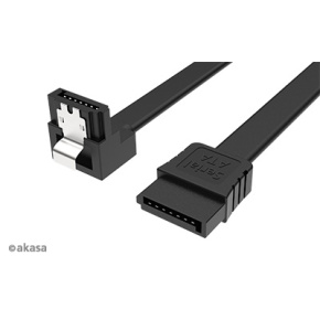 AKASA - Proslim SATA kábel 90 ° - 50 cm