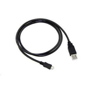 Kábel C-TECH USB 2.0 AM/Micro, 0,5m, čierny