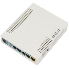 MIKROTIK RouterBOARD 951Ui-2HnD + L4 (600MHz, 128MB RAM, 5xLAN switch, 1x 2,4GHz, plastic case, zdroj)