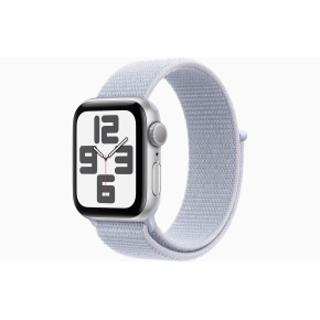 Apple Watch SE/44mm/Silver/Šport Band/Blue Cloud